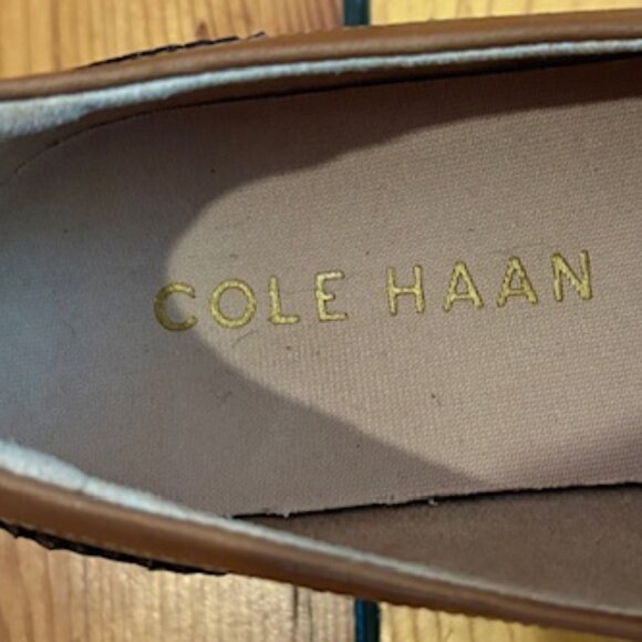 Cole Haan Women's 7.5B PRE-OWNED CARAMEL ORIGINAL Grand Platform Venetian Loafer - Picture 7 of 7